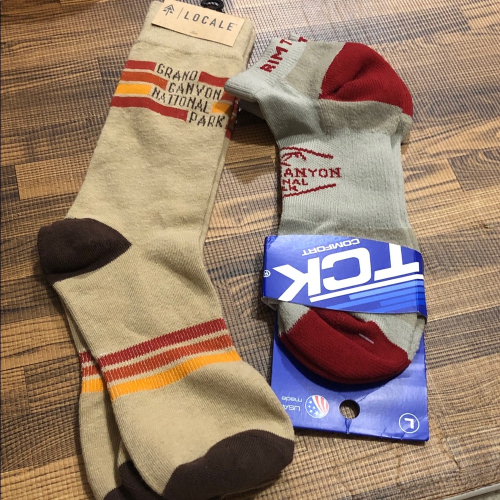 Grand Canyon Novelty Socks (two pairs)